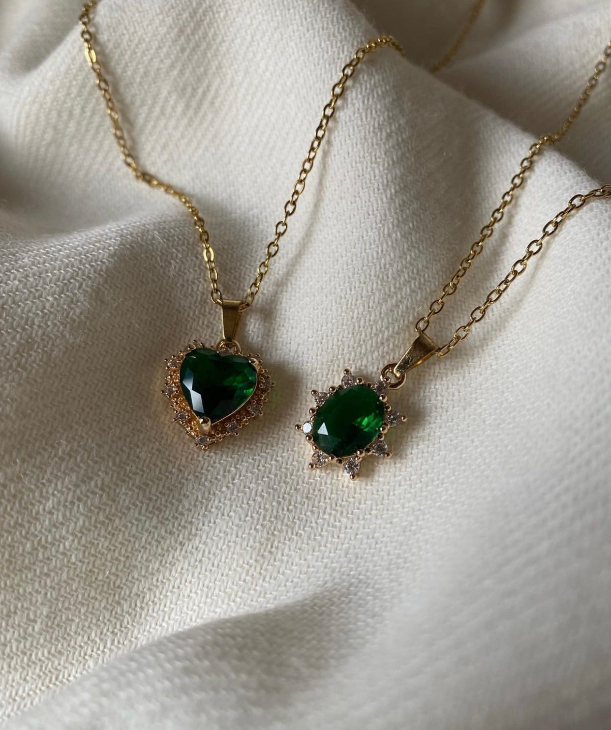 Emerald Heart Necklace