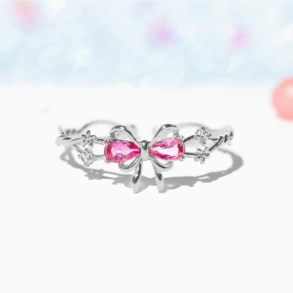 Pretty In Pink Ring (Adjustable)