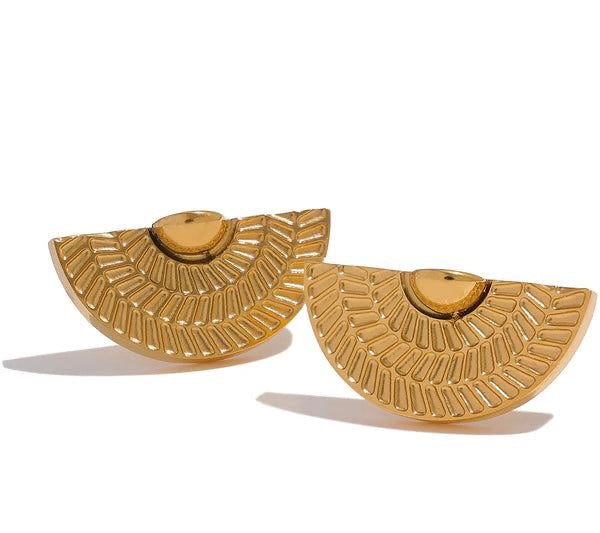 Ernie Gold Stud Earrings
