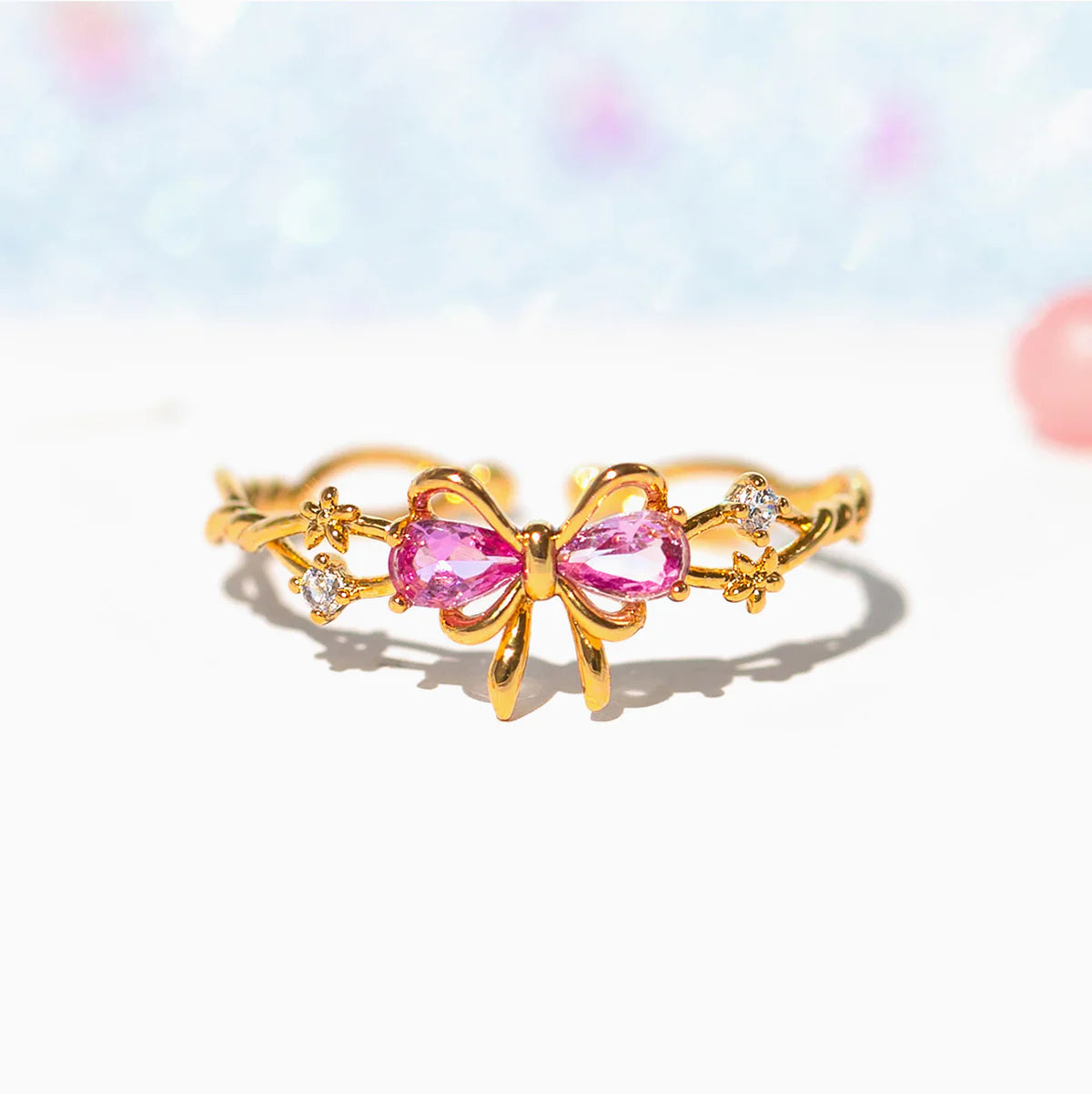 Pretty In Pink Ring (Adjustable)