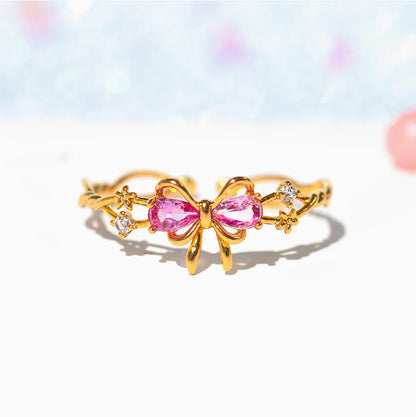 Pretty In Pink Ring (Adjustable)