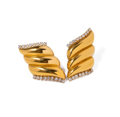Croissant Diamond Earrings