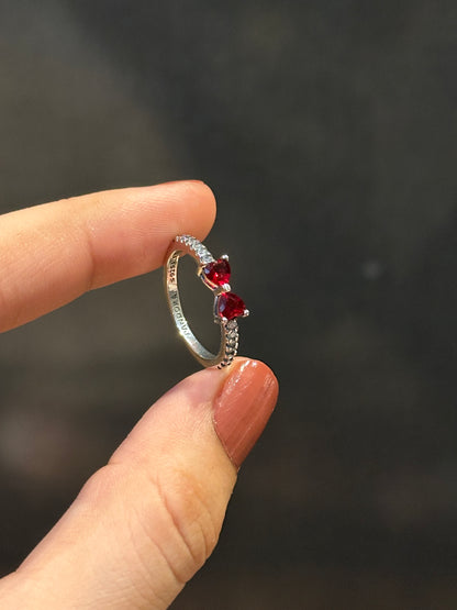 Pandora Promise Ring (Ruby-Red)