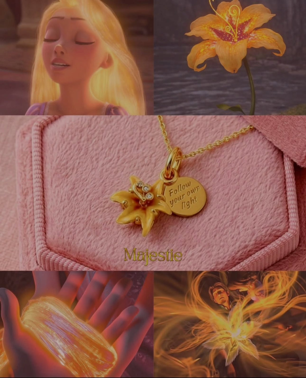 Disney Tangled Sundrop Flower Glow-in-the-dark (with chain)