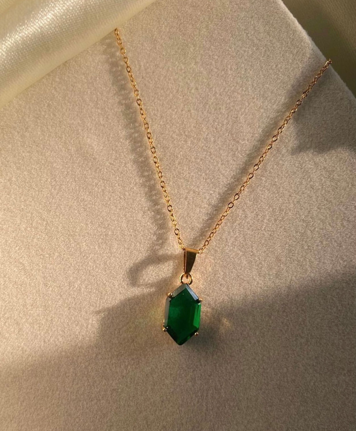 Gem Stone Necklaces Gold Plated