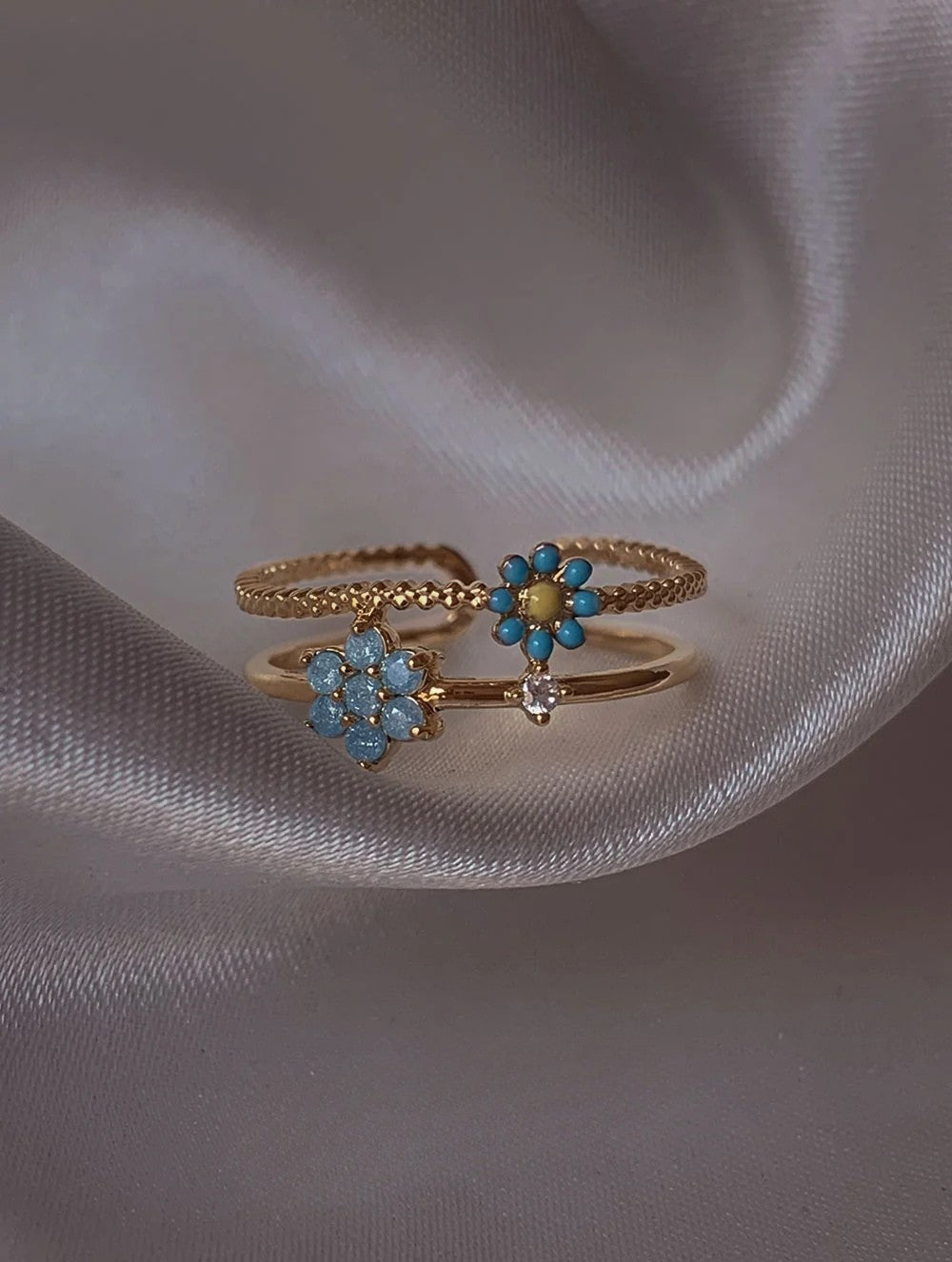 Kalliope Baby Blue Ring