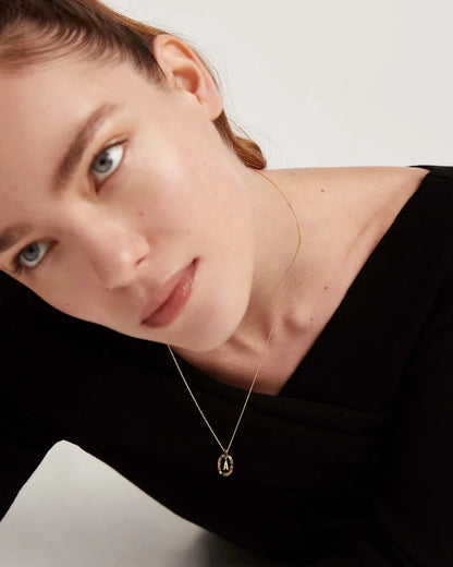 Letter A Gold Filled Necklace