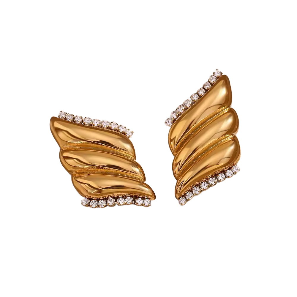 Croissant Diamond Earrings