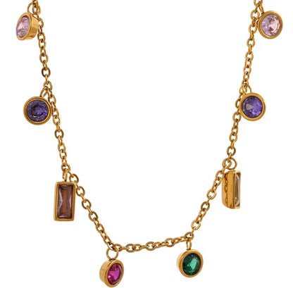 Rainbow Confetti Necklace