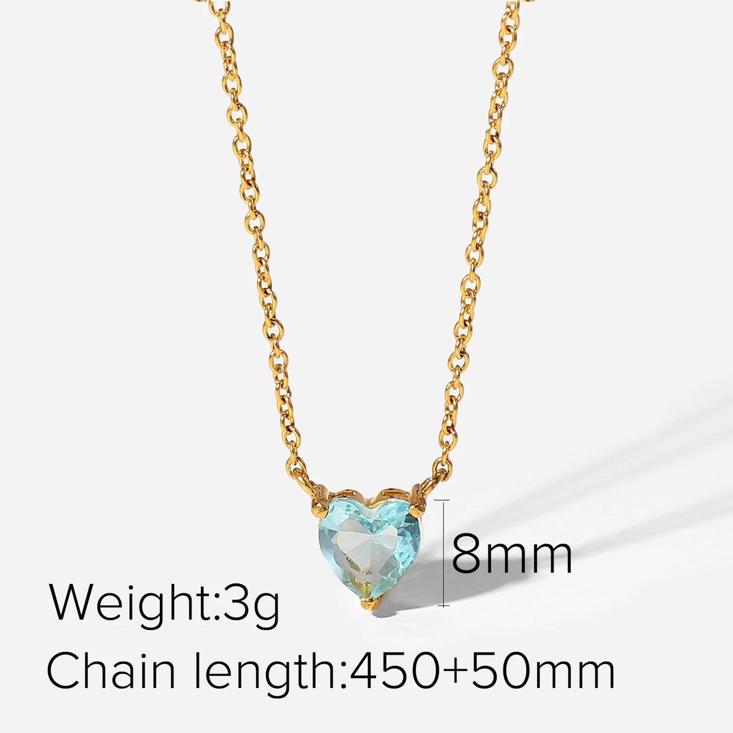 Swarovski Gem Heart Pendant Gold Plated