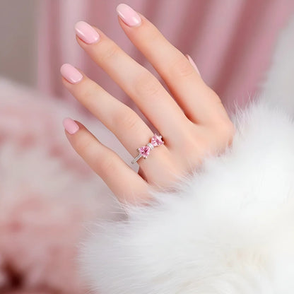 Pink Bow Ring (Adjustable)