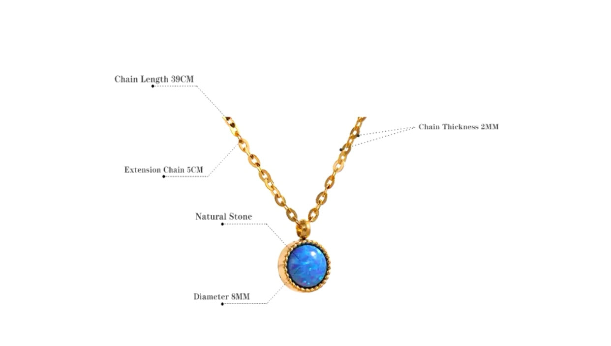Australian Mini Gem Opal necklace