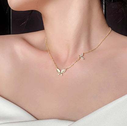 Minimal Butterfly Necklace