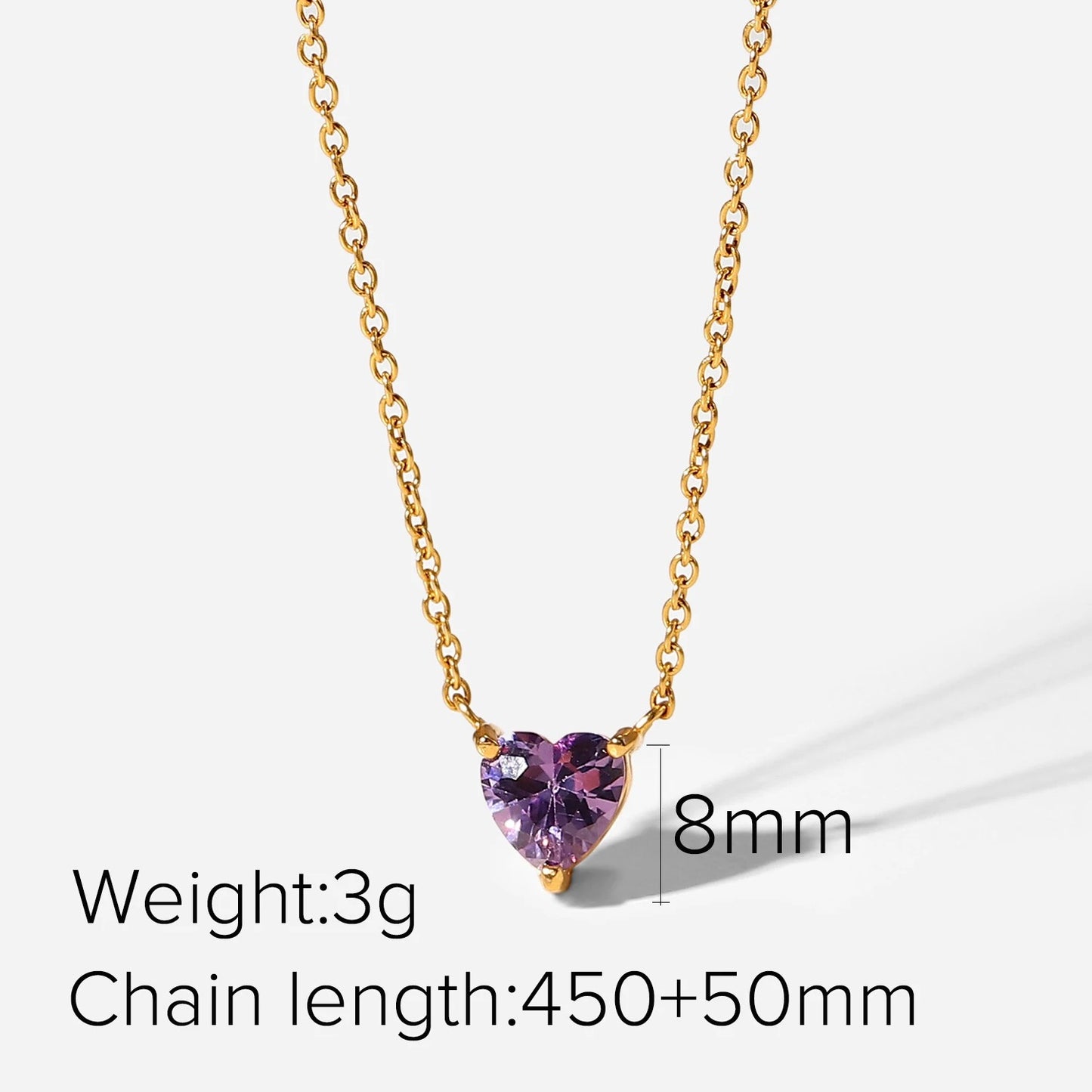 Swarovski Gem Heart Pendant Gold Plated