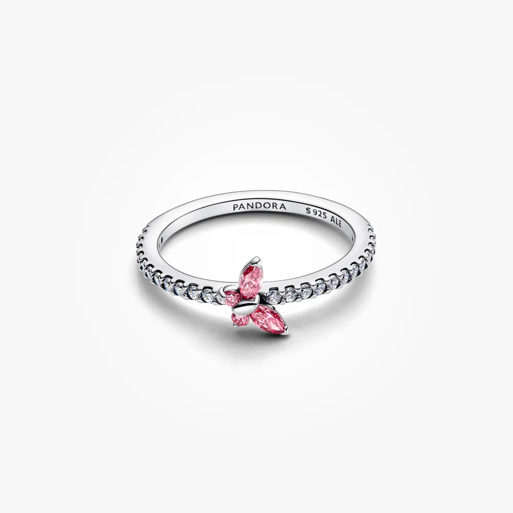 Sparkling Butterfly Ring (Pandora Engraved)