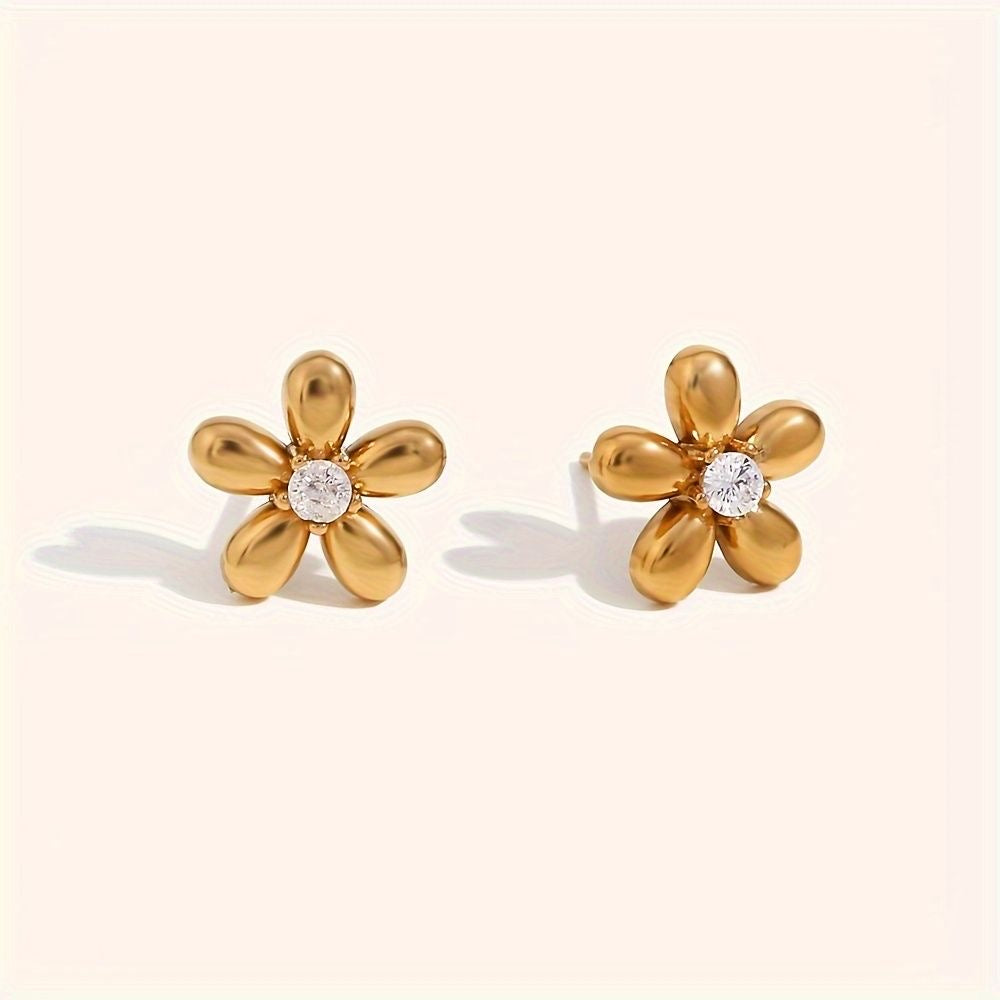 Daisy Gold Studs