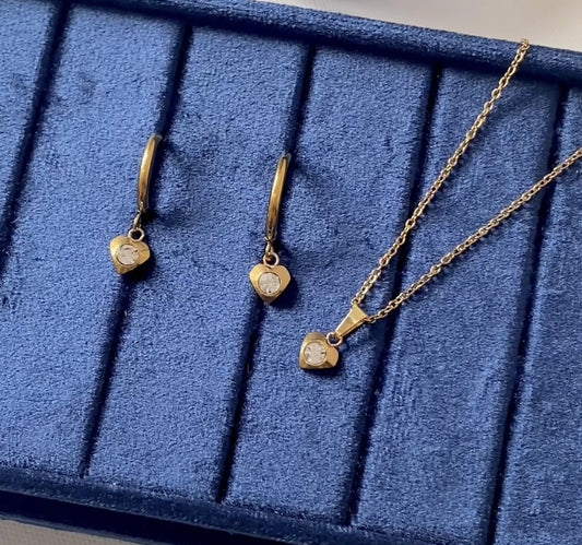 Gold Heart Set