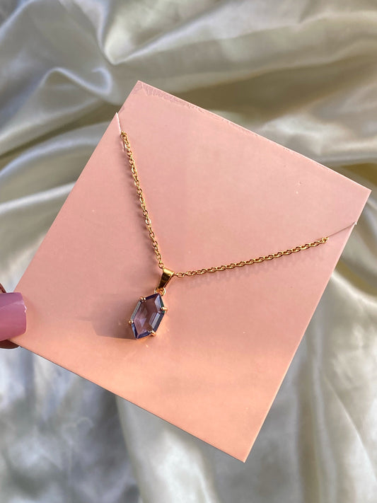 Lilac Zirconia Pendant