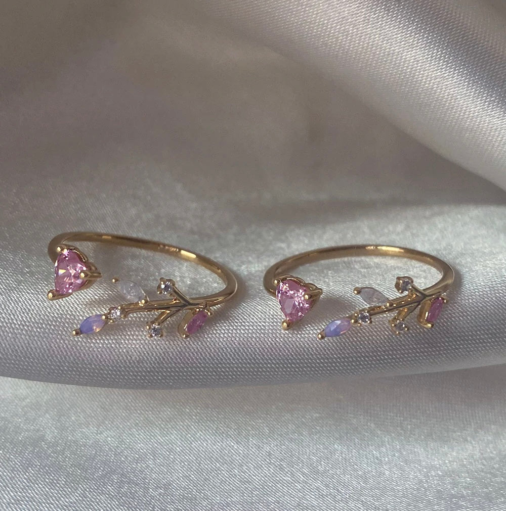 Jane Lavender Petals Ring