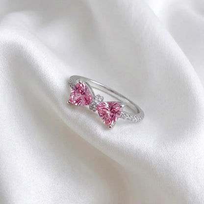Pink Bow Ring (Adjustable)