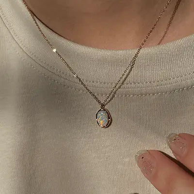 Australian Gem Opal necklace
