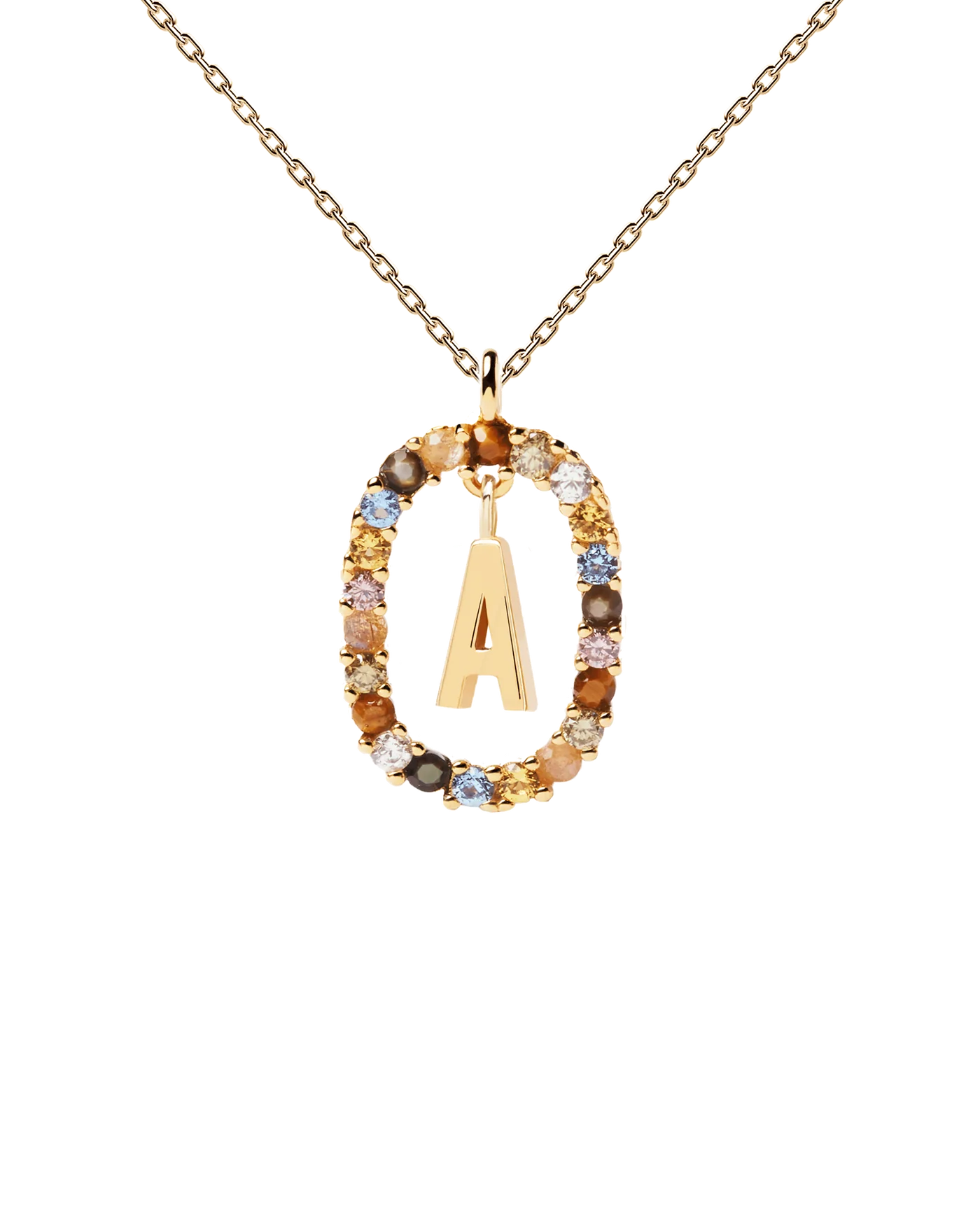 Letter A Gold Filled Necklace