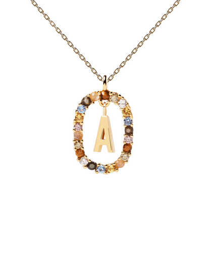 Letter A Gold Filled Necklace