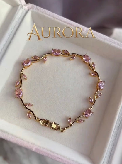 Aurora Pink Gold Tulip Bracelet – Adore Haven Pakistan