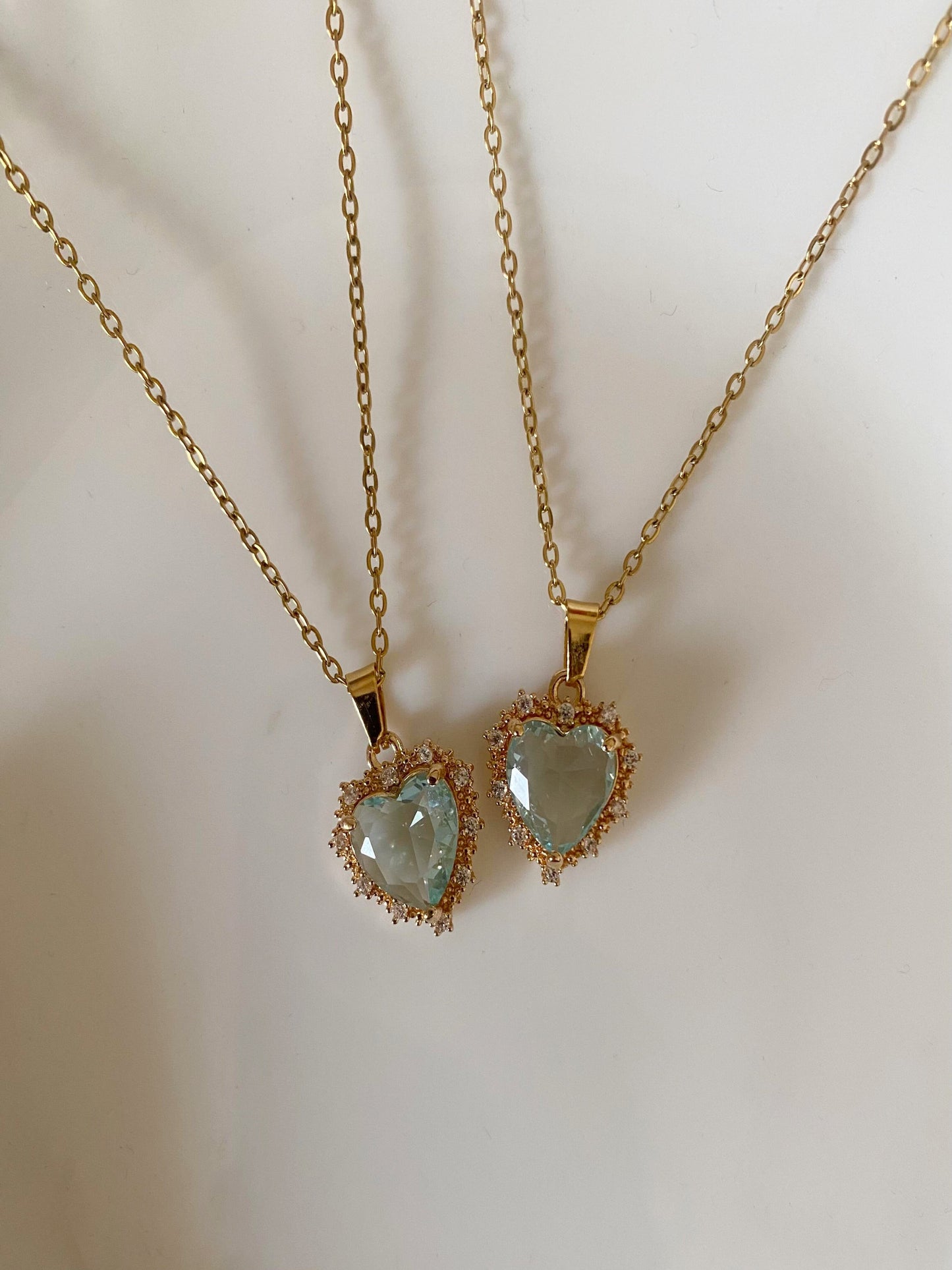 SeaGreen Heart Necklace