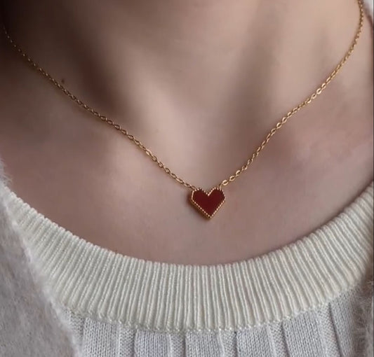 Ruby Heart Necklace