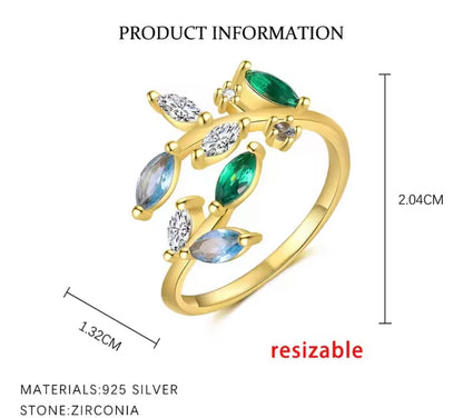 Madeleine Leaves Ring