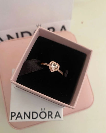 Sparkling Heart Rings