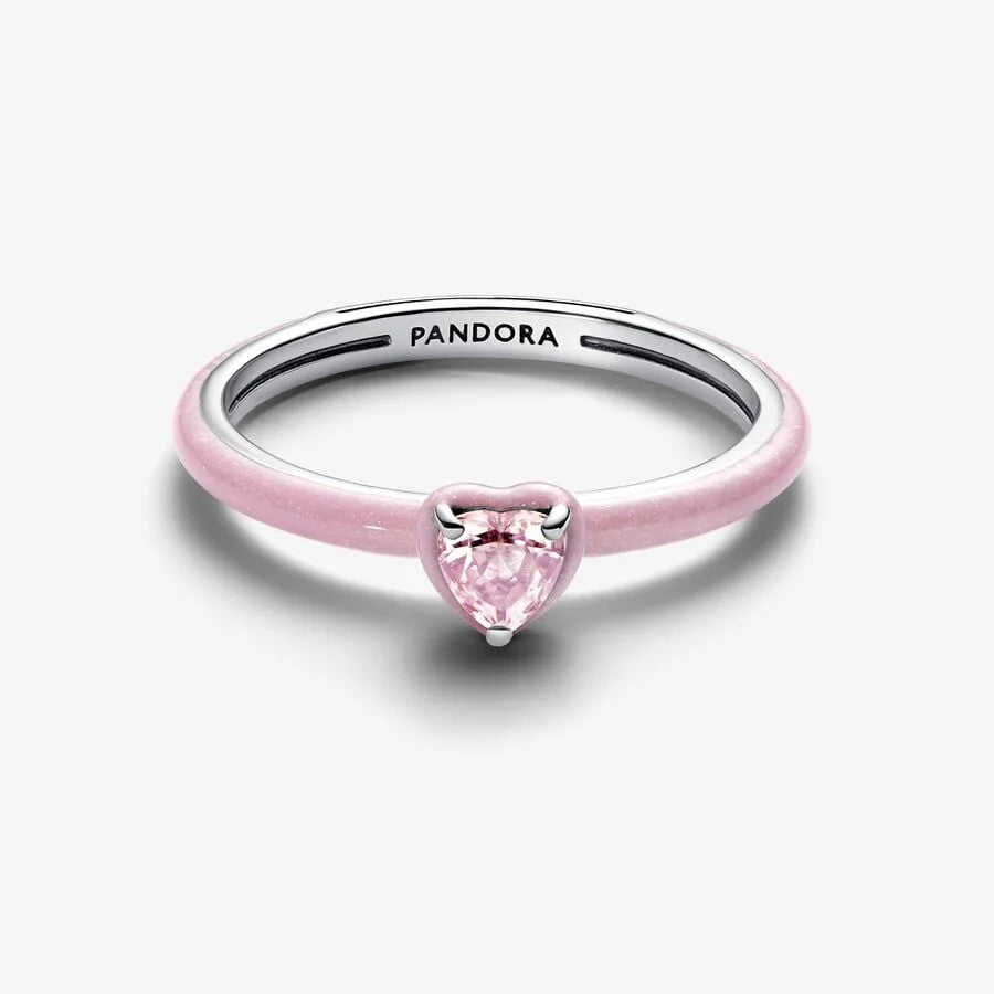 Pink Promise Heart Ring (Pandora Engraved)