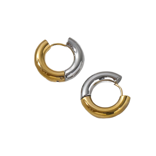 Two Toned Hoops
