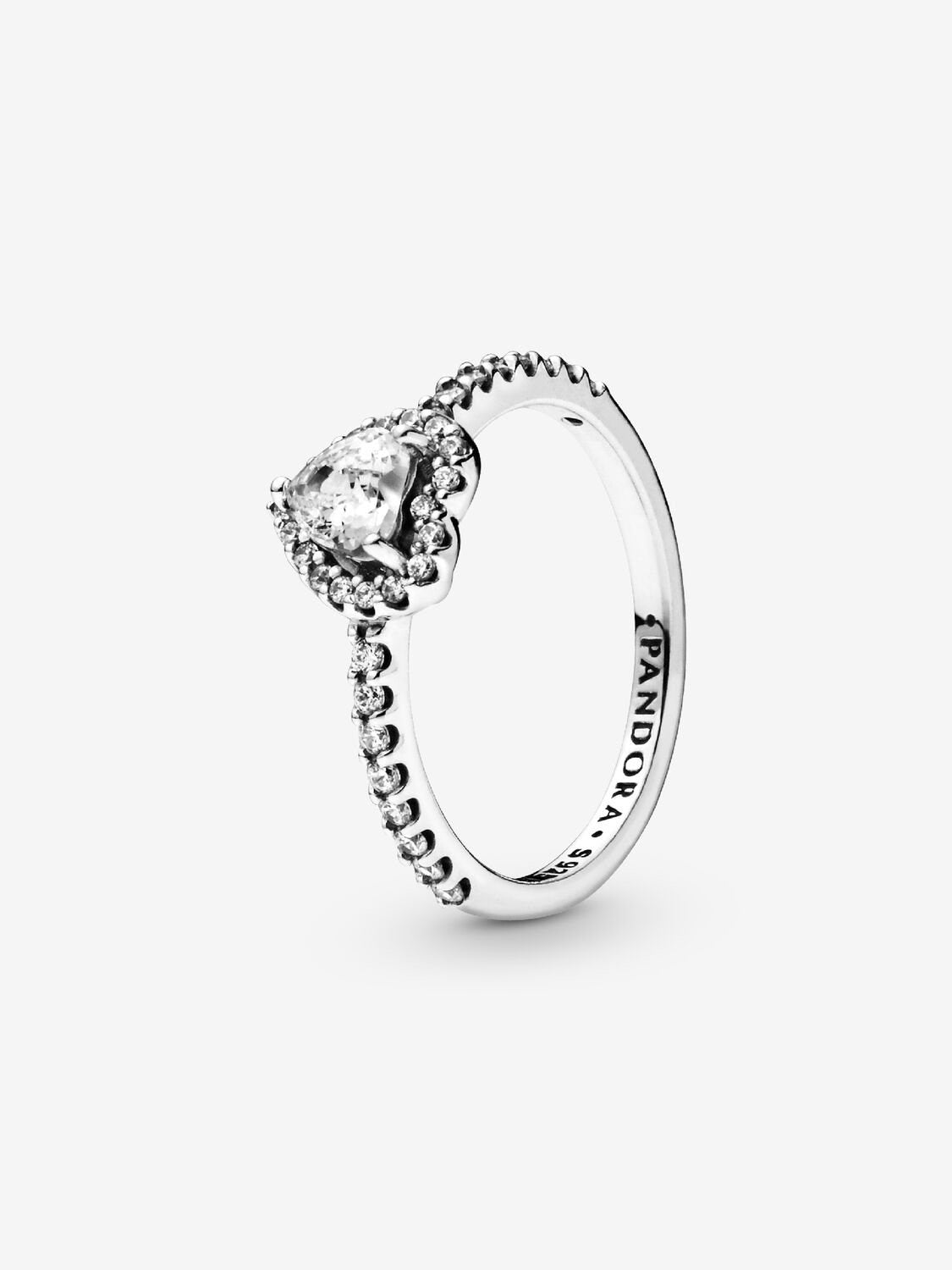 Sparkling Heart Rings