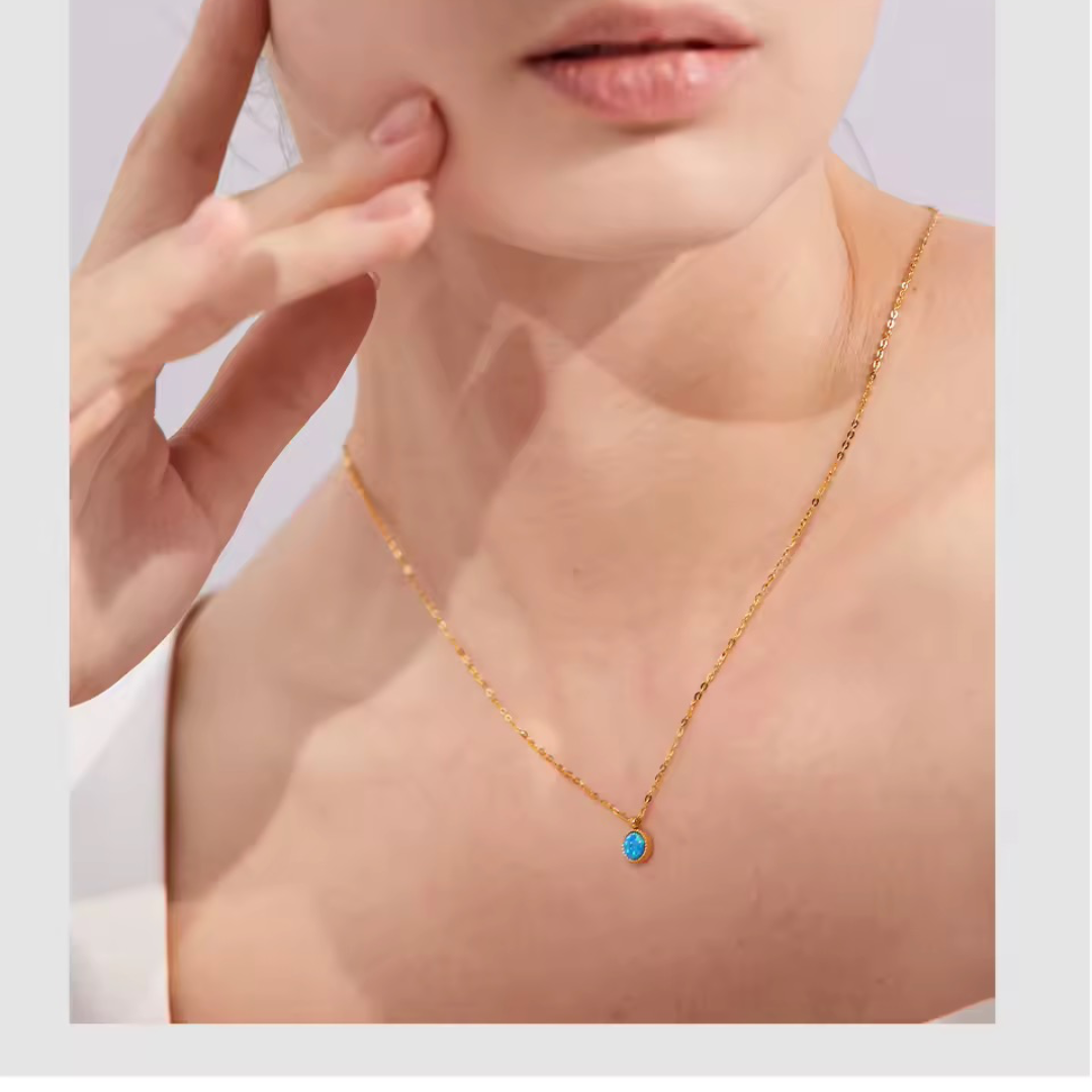 Australian Mini Gem Opal necklace